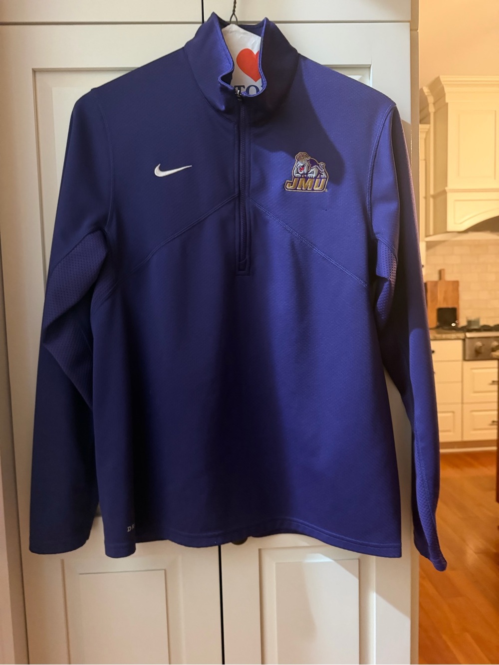 Nike Purple JMU Quarter-Zip Pullover